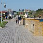 <p align=left>Promenade dans Percé: un peu déçues, moins d'artistes que les années précédentes et trop de bistro-resto. Gilles Côté n'a plus sa galerie d'art, il est plutôt à Barachois. Heureusement la sculpteure Renée Mao Clavet est encore là, nous lui jasons une bonne demi-heure.